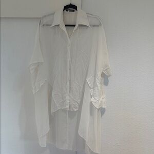Elegant White Women's Blouse